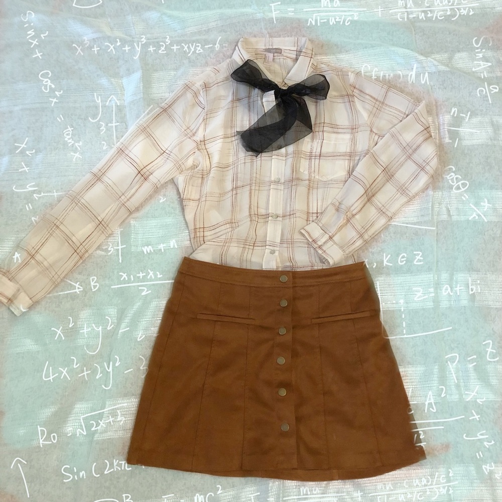 Plaid blouse